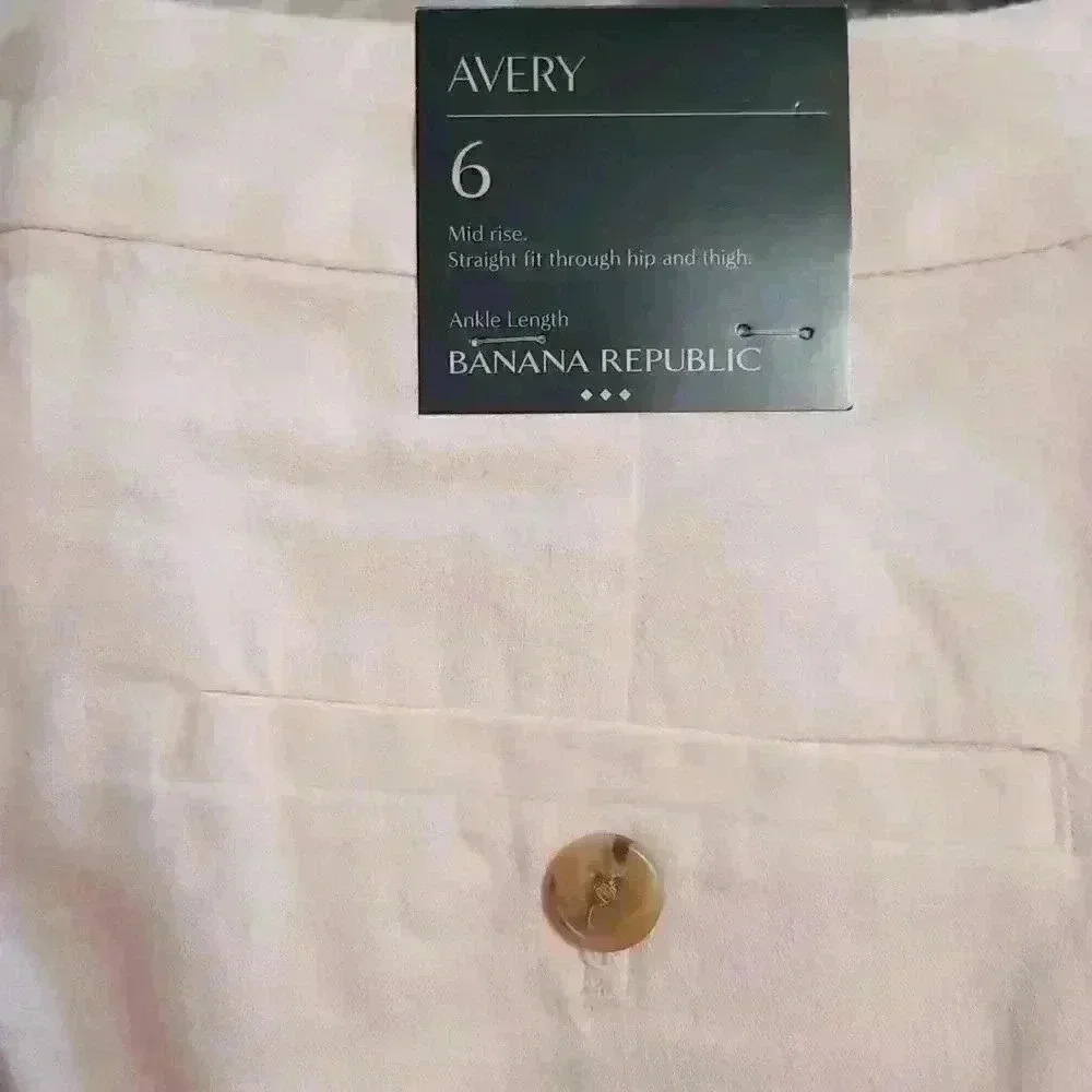 Banana Republic Avery Linen Blend Tailored  Pants - Picture 10 of 11
